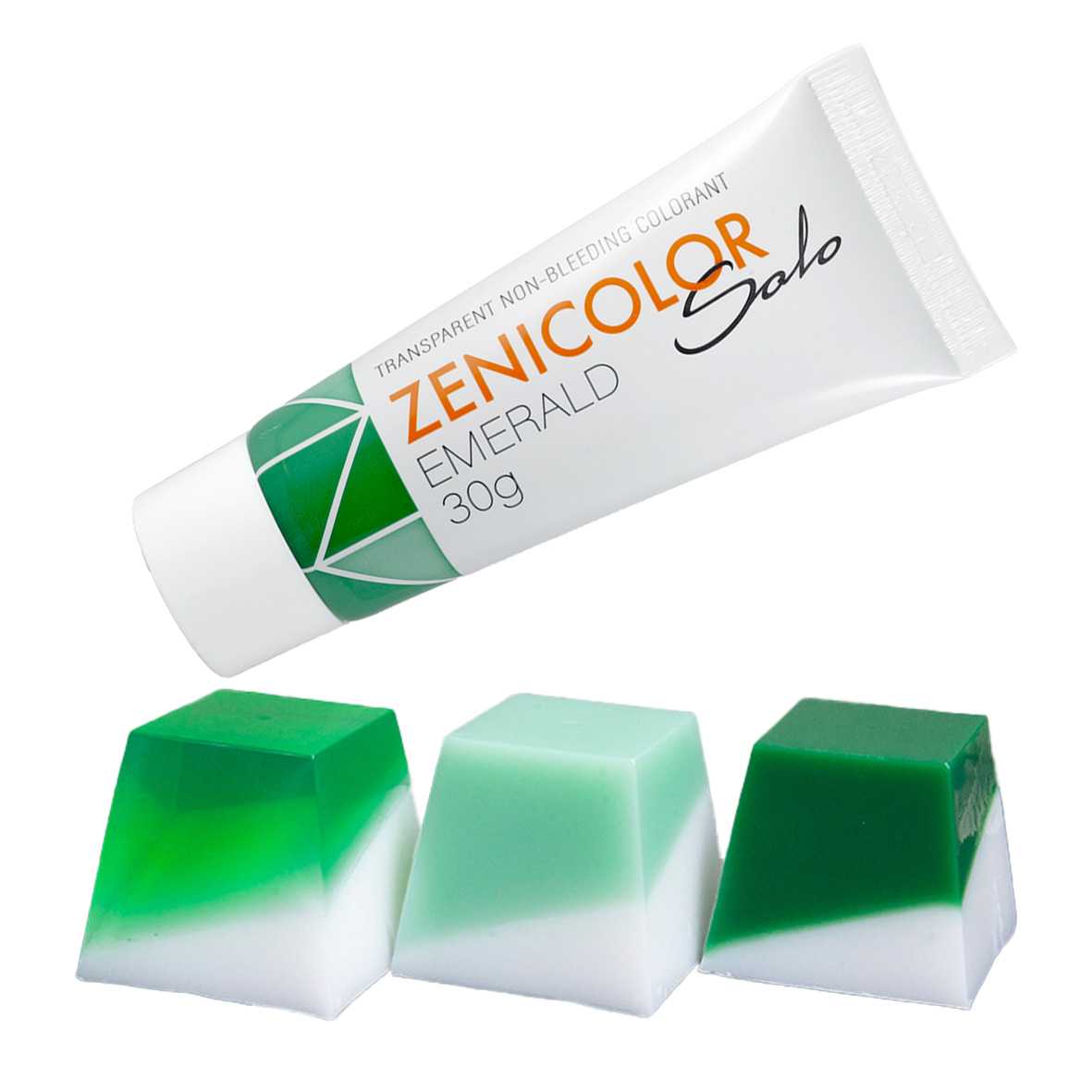 Barwnik do bazy mydlanej, ZENICOLOR SOLO, Emerald, 30 g