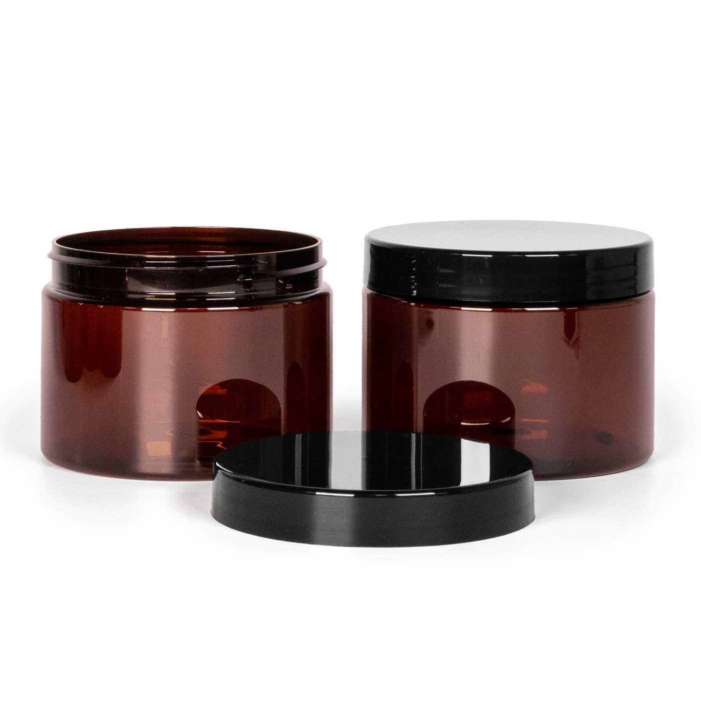 Plastový kelímok, 100 mm, hnedý, 500 ml čierny vrchnák