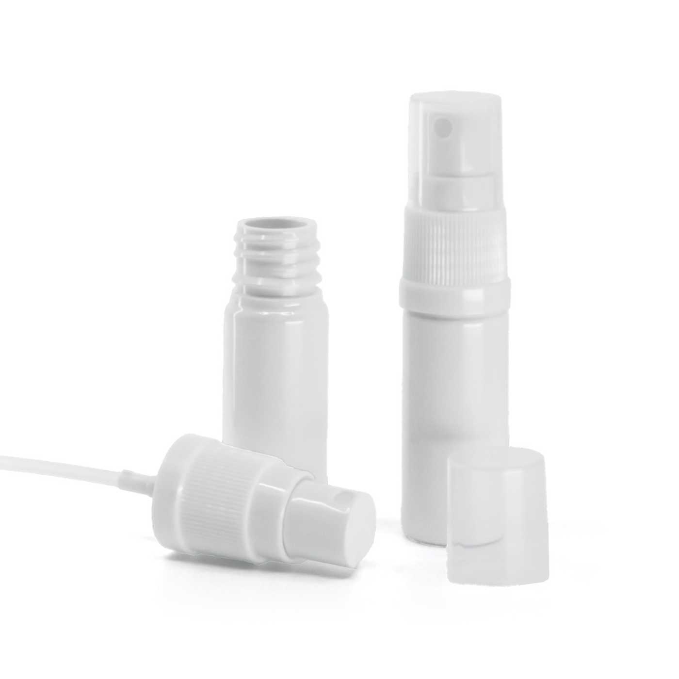 Butelka plastikowa biała, atomizer biały, 10 ml