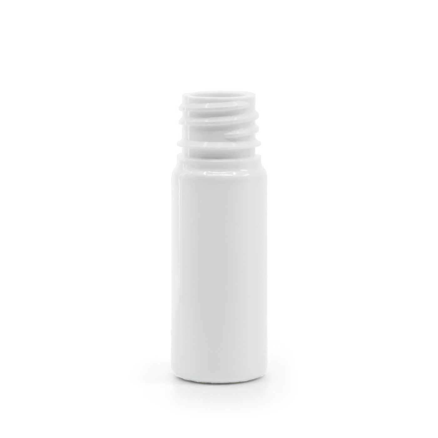 Butelka plastikowa apteczna, biała, 10 ml