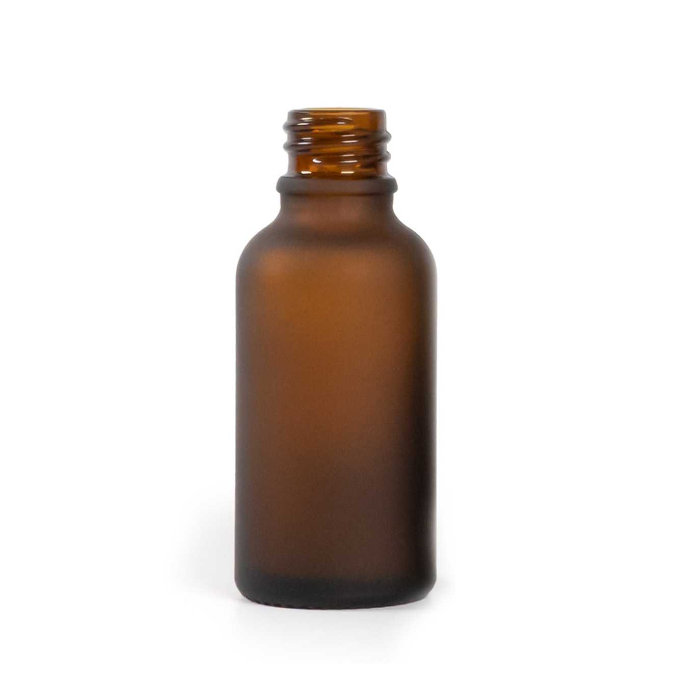 Botella de vidrio, ámbar mate, 30 ml