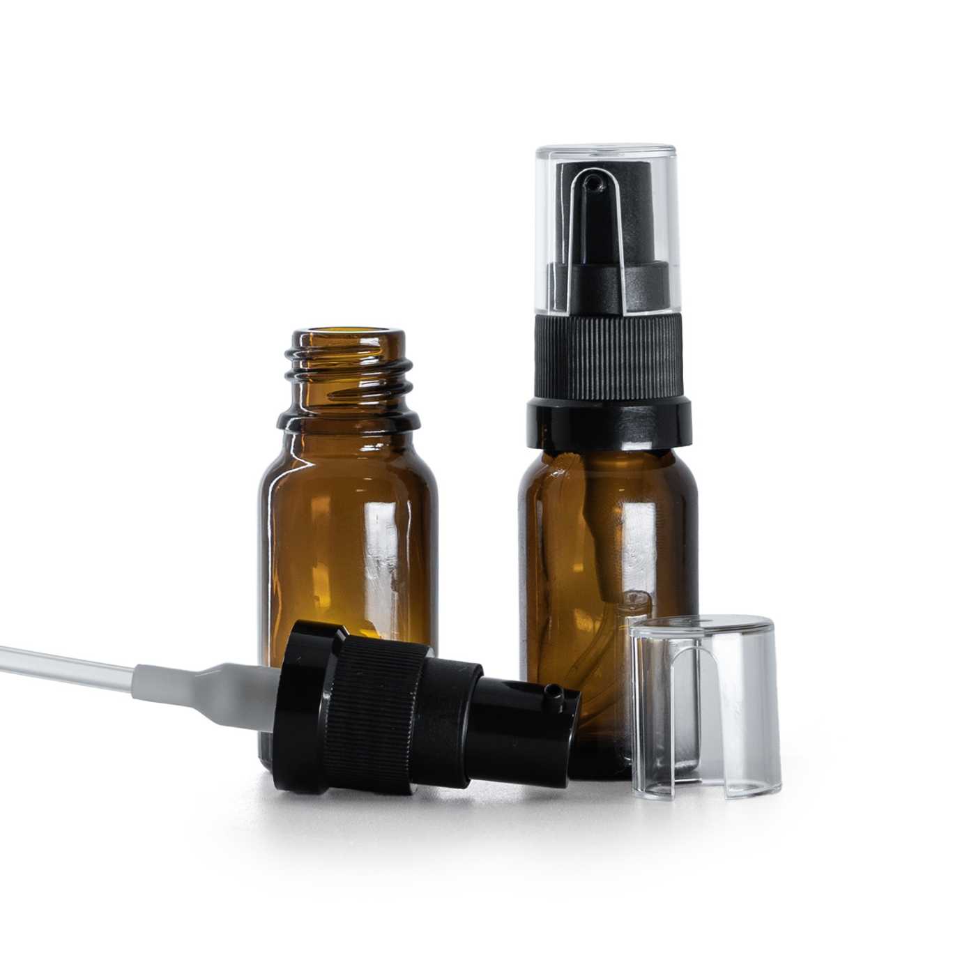 Sklenená fľaška, liekovka, dávkovač olejov, 10 ml