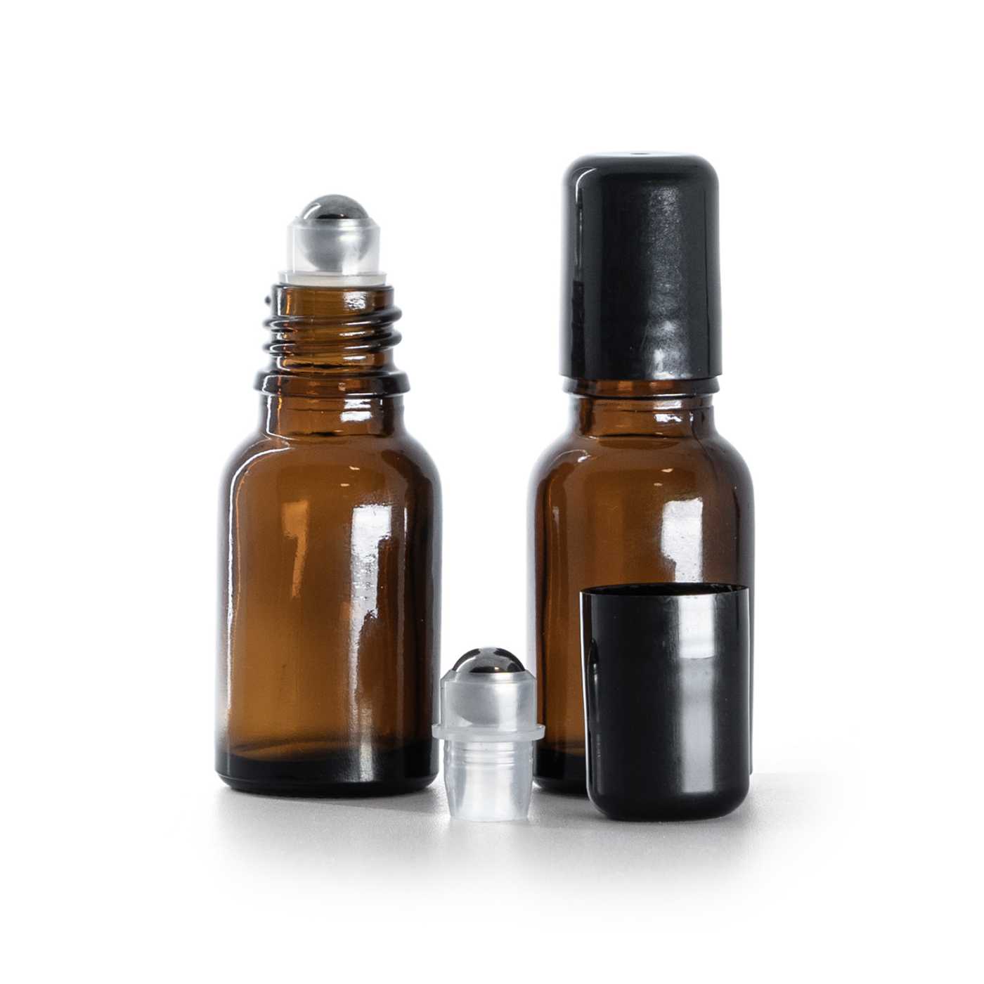 Sklenená fľaška, liekovka, roll-on, 15 ml