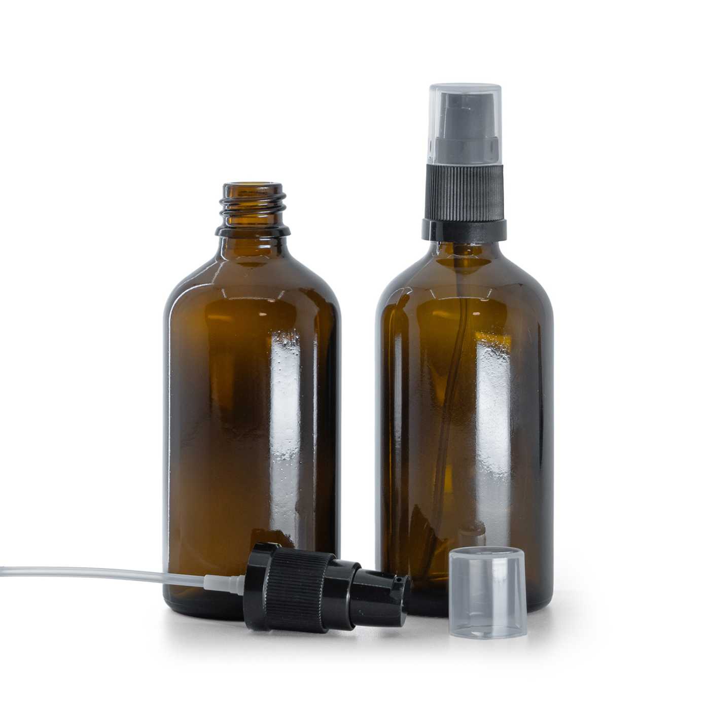 Sklenená fľaška, liekovka, dávkovač krémov, 100 ml