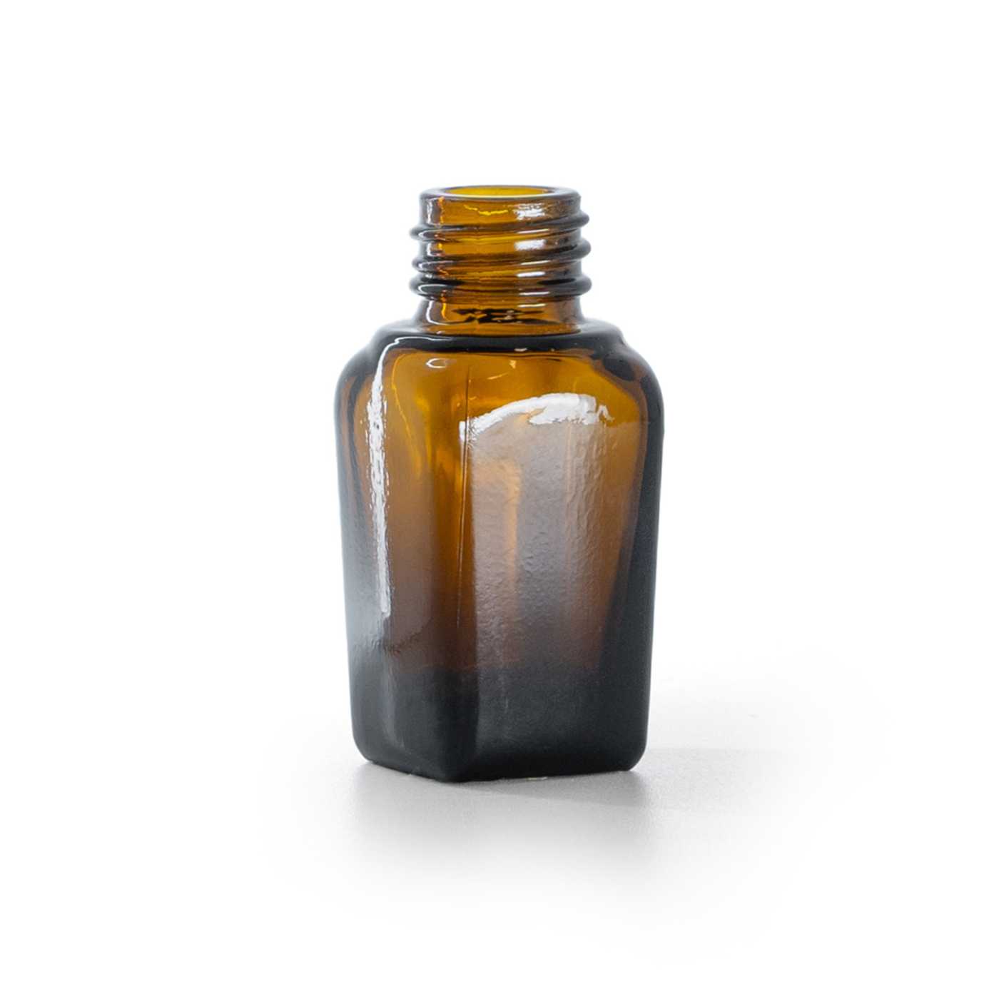 Frasco de vidrio cuadrado, 10 ml