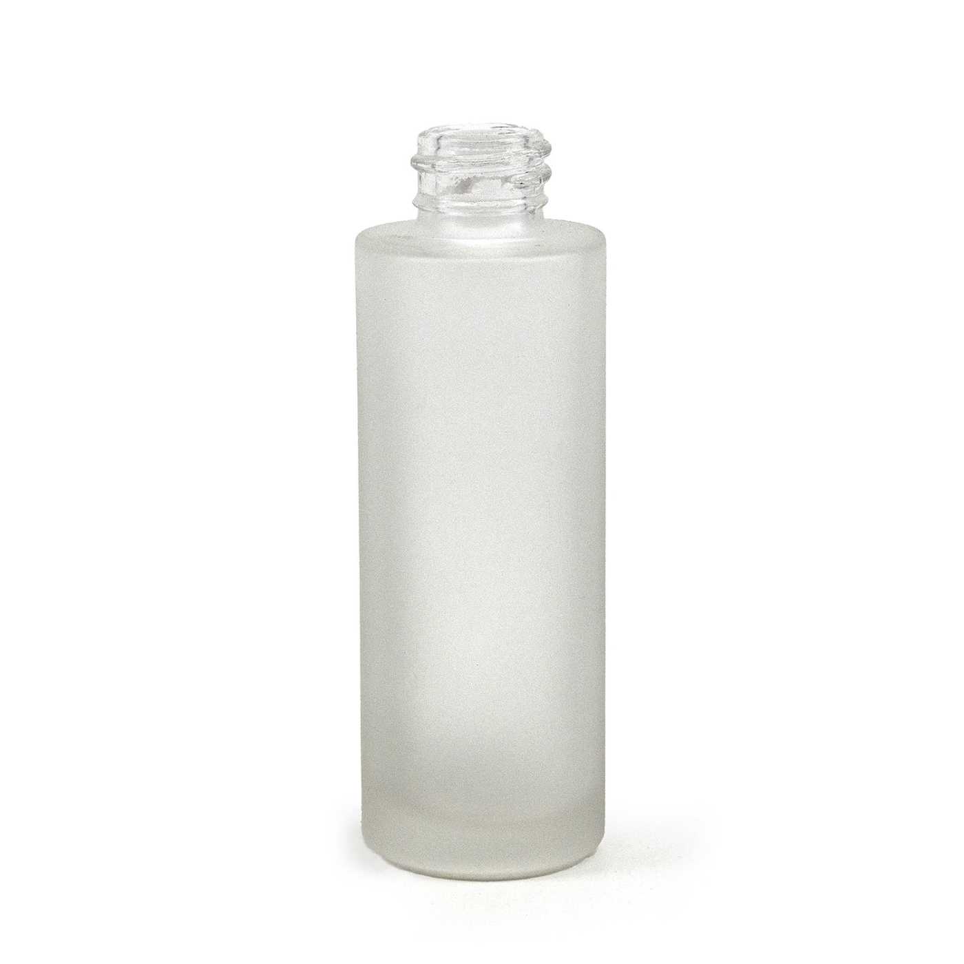 Matná skleněná lahvička, průhledná, vysoká, 18/400, 30 ml