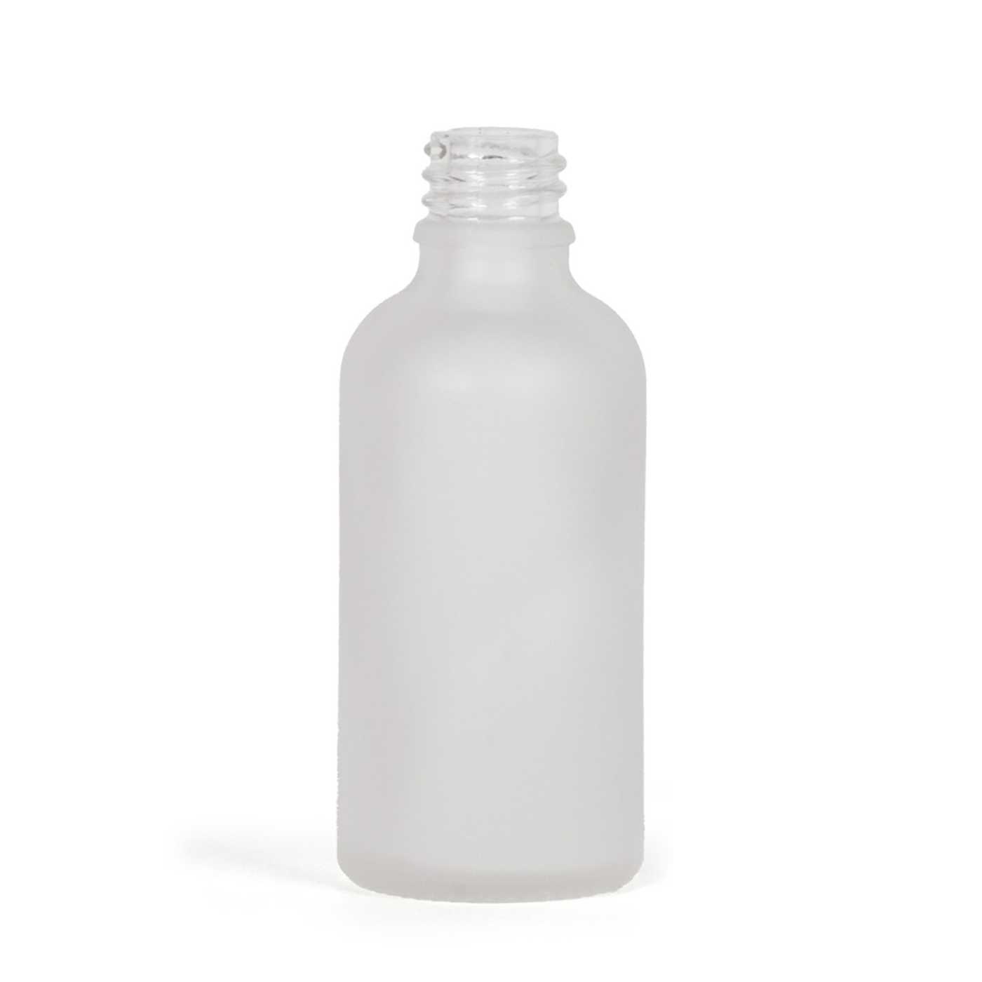 Botella de vidrio esmerilado transparente, 50 ml