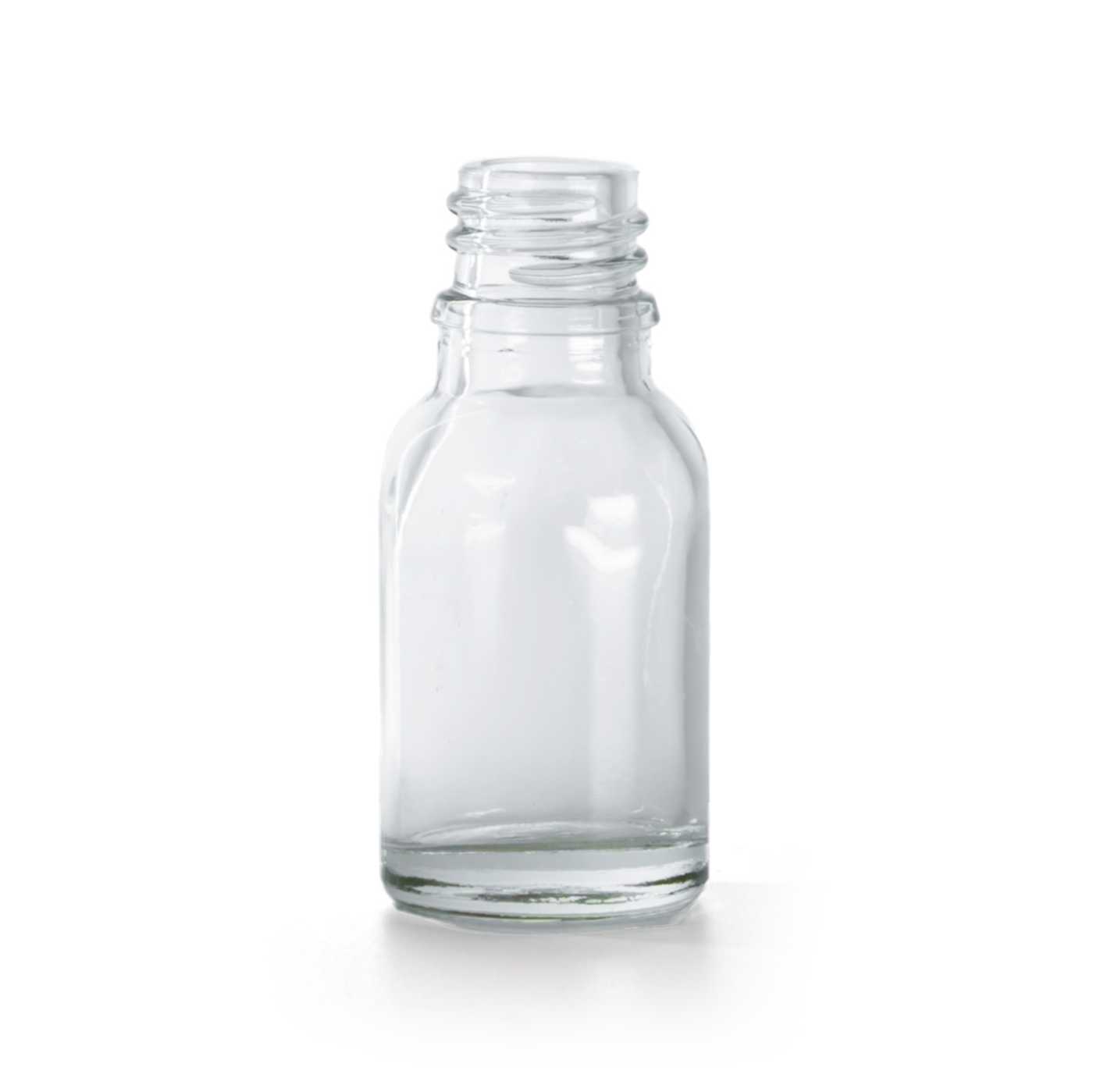 Frasco de vidrio, transparente, 15 ml