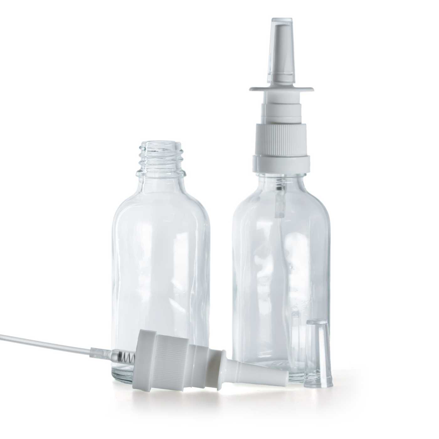 Butelka szklana, przezroczysta, spray do nosa, 30 ml