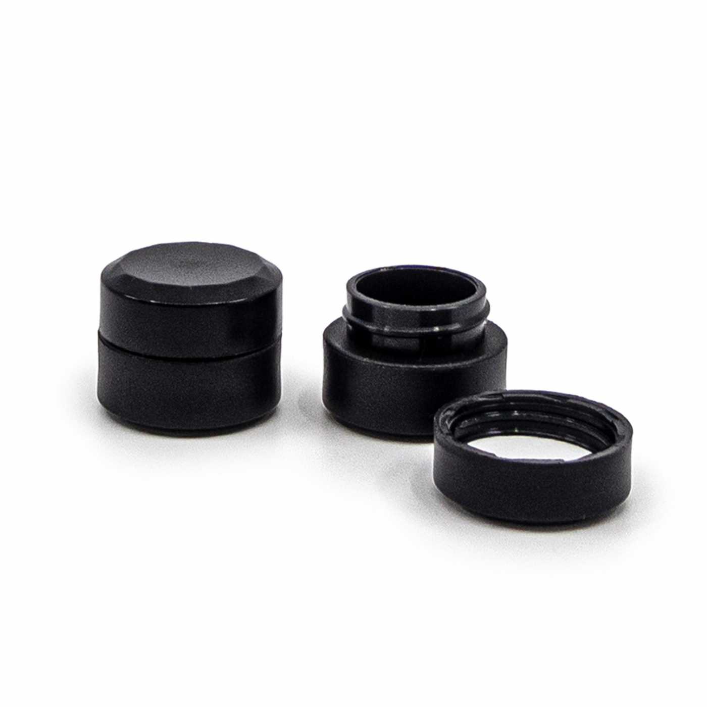 Kelímok plastový, čierny matný, 1,5 ml