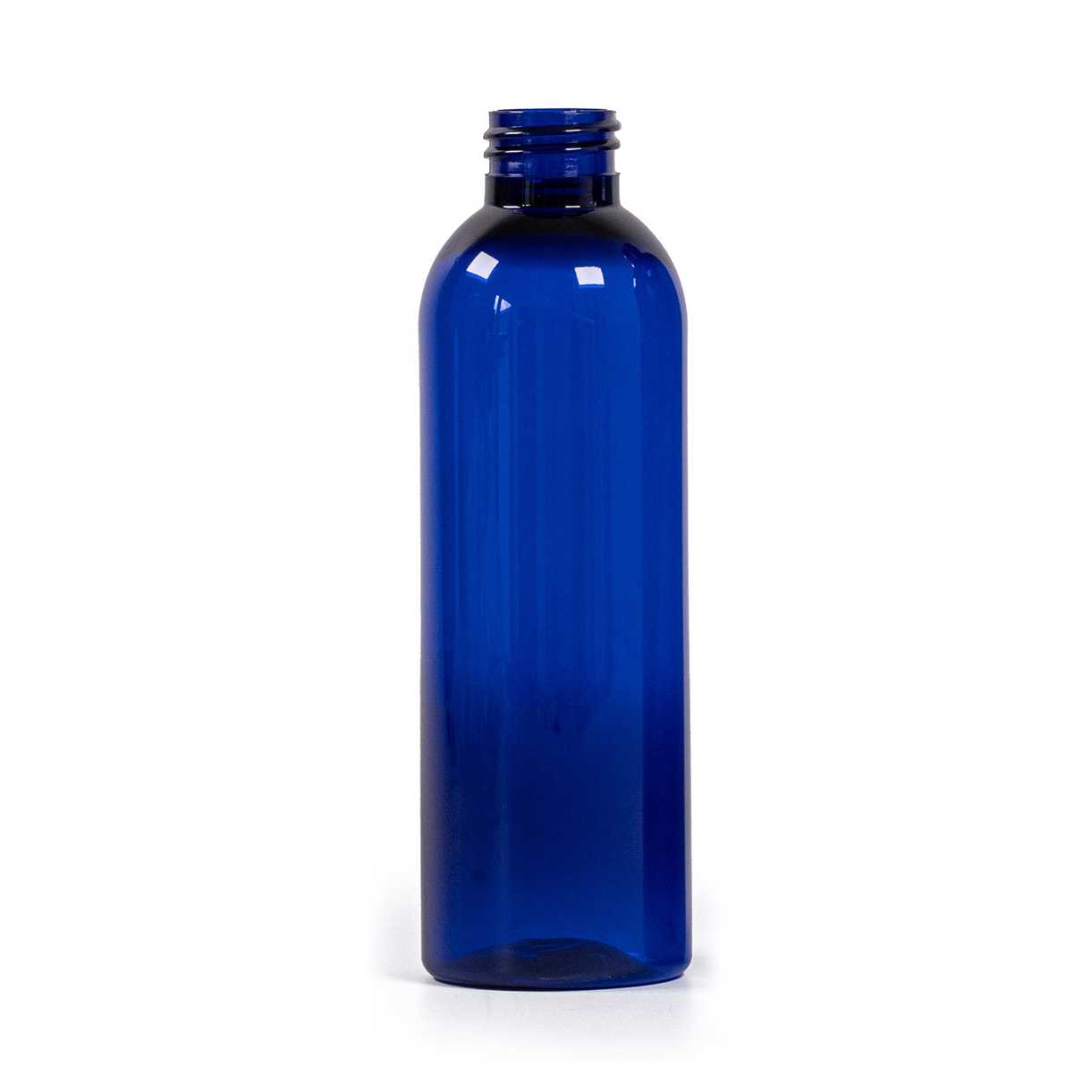 Műanyag palack, kék, 200 ml, kupak nélkül