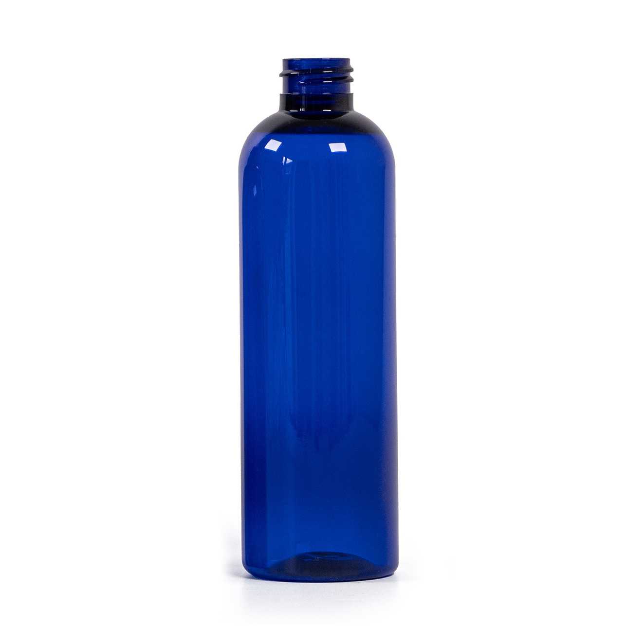 Bouteille en plastique bleue, 24/410, sans fermeture, 250 ml