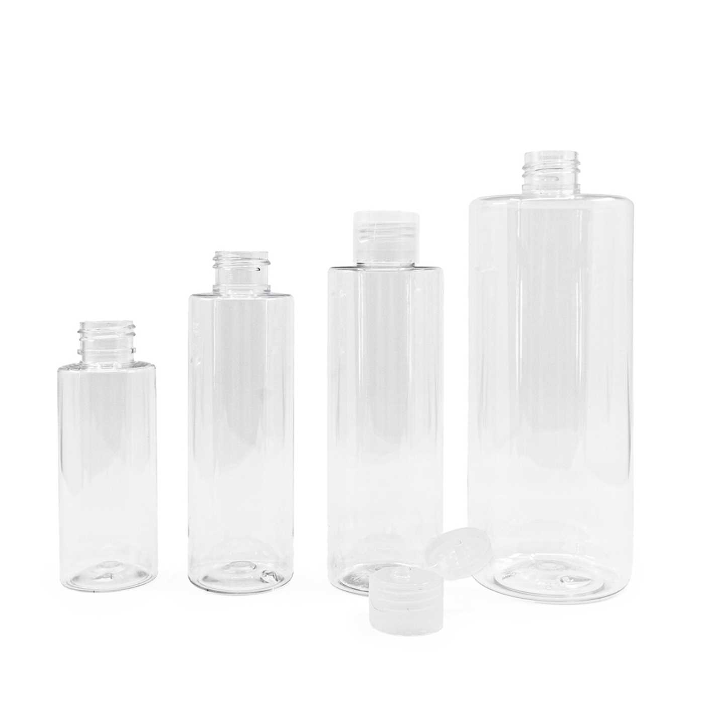 Plastová fľaša, priehľadná, flip top priehľadný, 150 ml