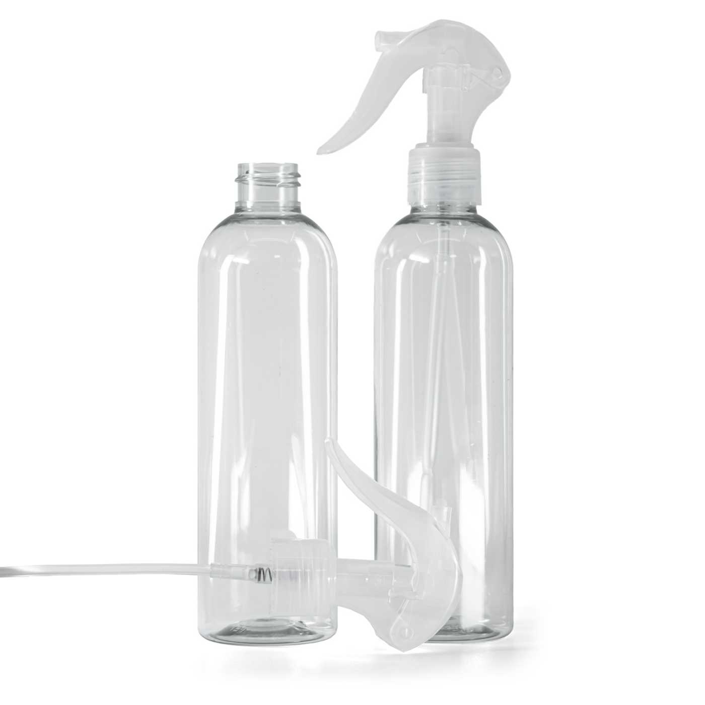 Butelka plastikowa z recyklingu, mini spryskiwacz, przezroczysty, 250 ml