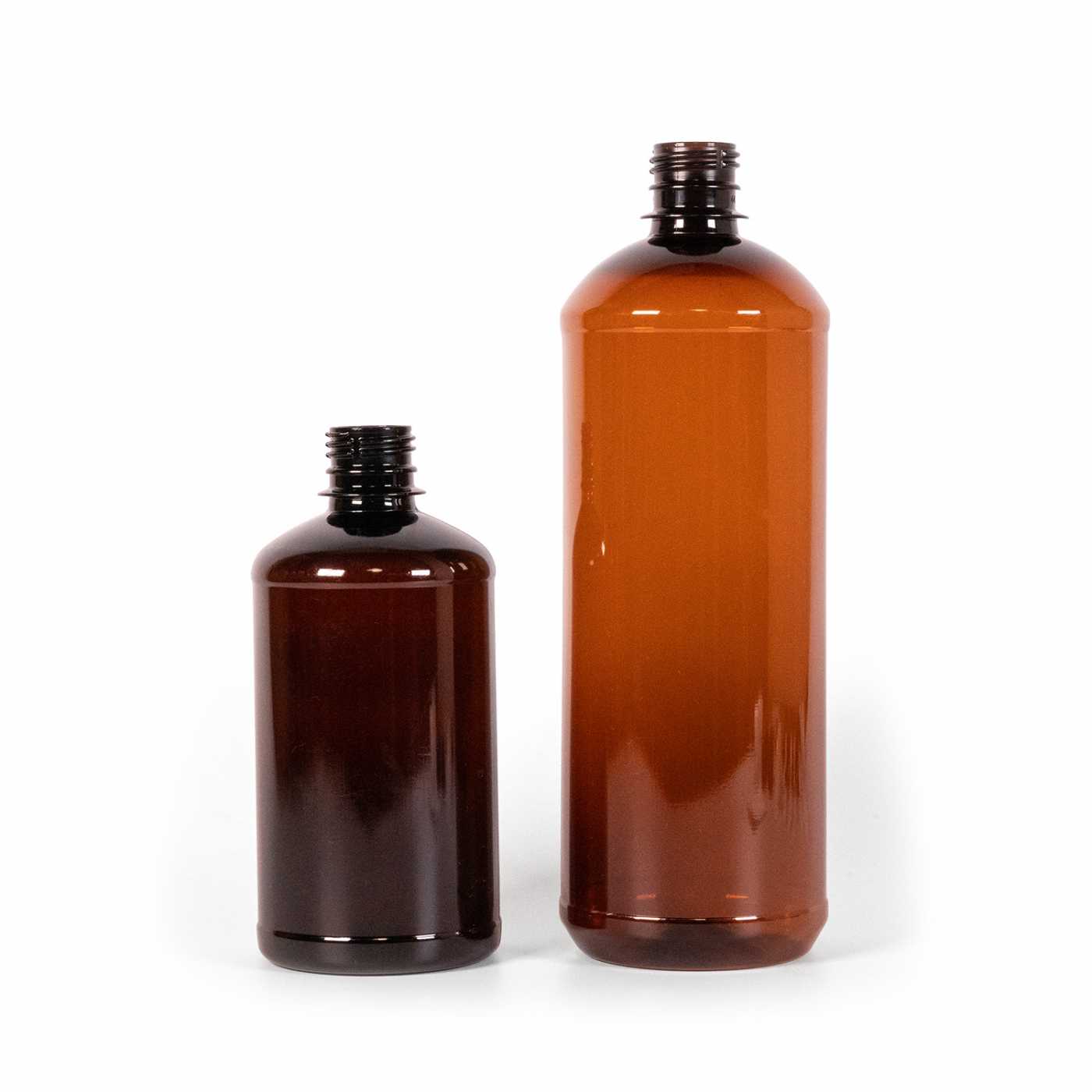 Plastová fľaška, liekovka, hnedá, 1000 ml, 462 ks