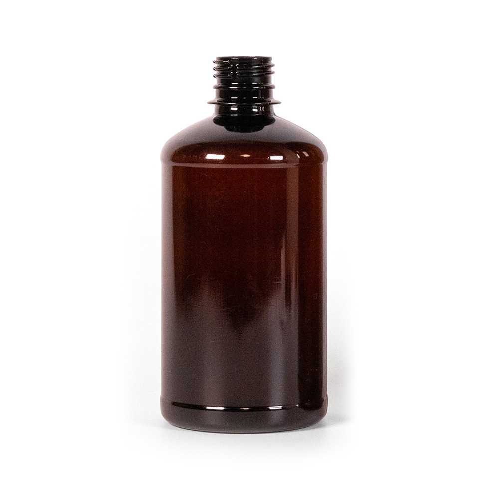 Plastová fľaška, liekovka, hnedá, 500 ml