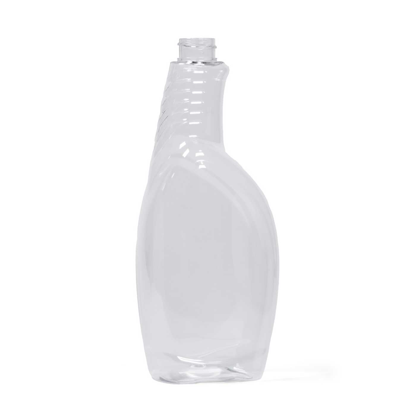 Butelka plastikowa na środki czystości, przezroczysta, 750 ml