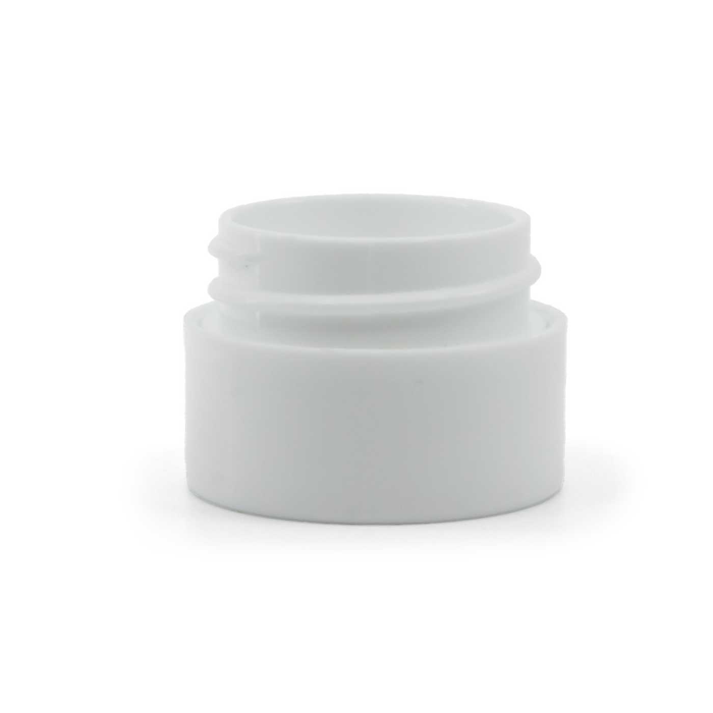 Słoiczek plastikowy z podwójną ścianką, biały, 5 ml