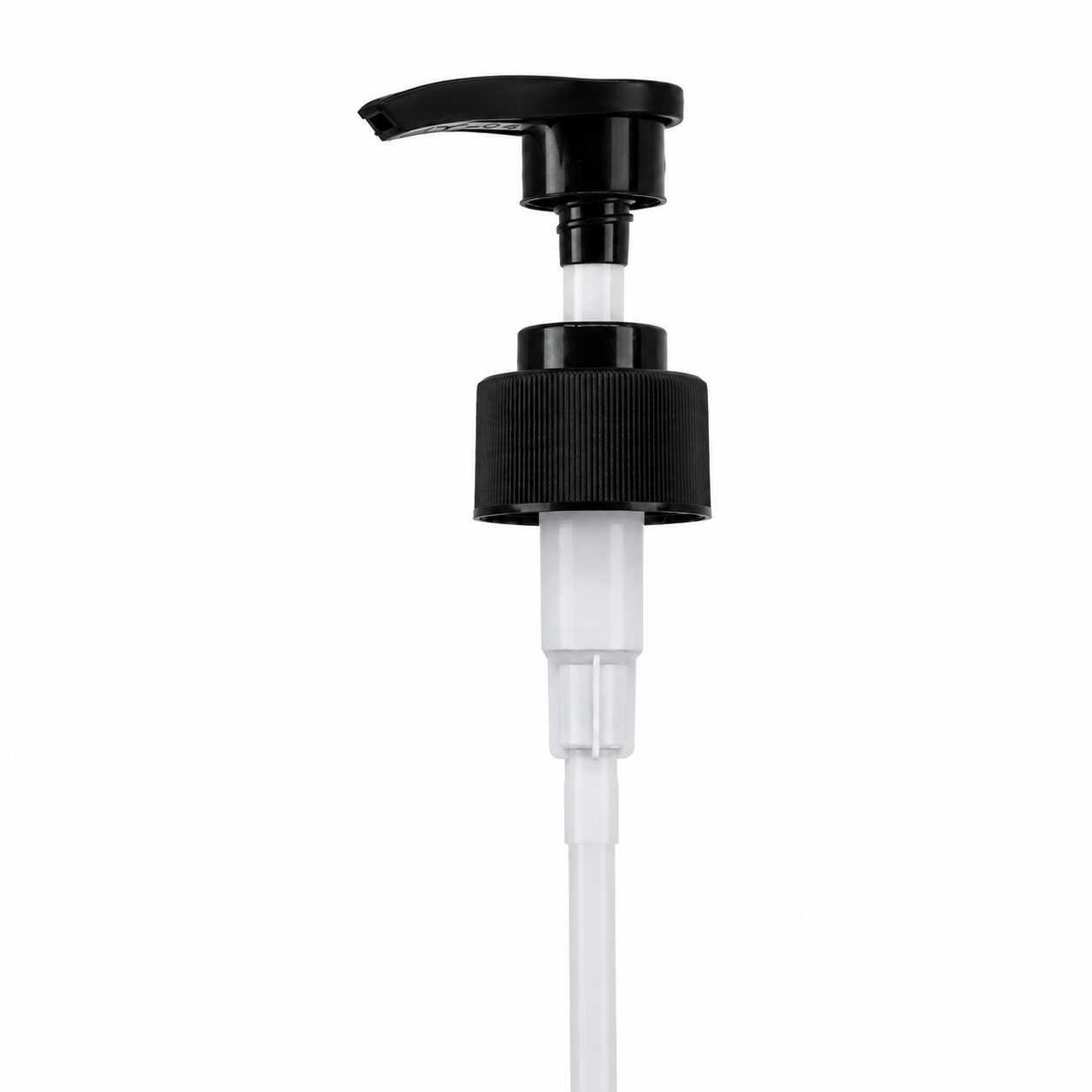 Fekete műanyag lotion pumpa 28 mm üveg fiolákhoz