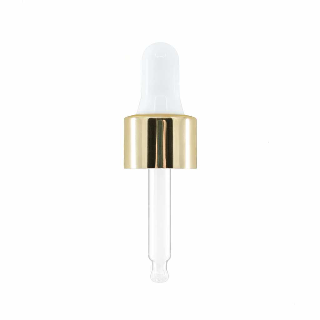 Gotero, blanco dorado, 44 mm