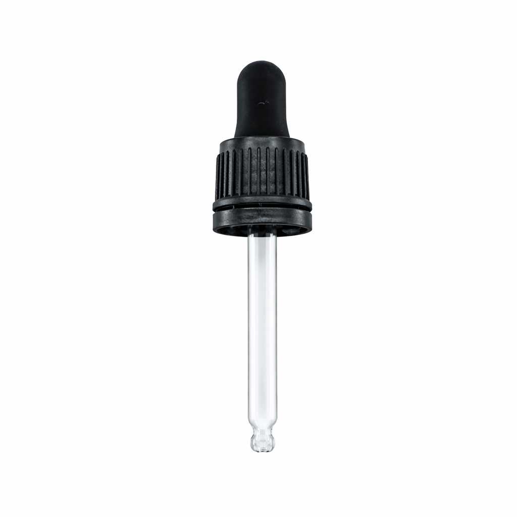 Kvapátko čierne s poistným krúžkom, 71 mm