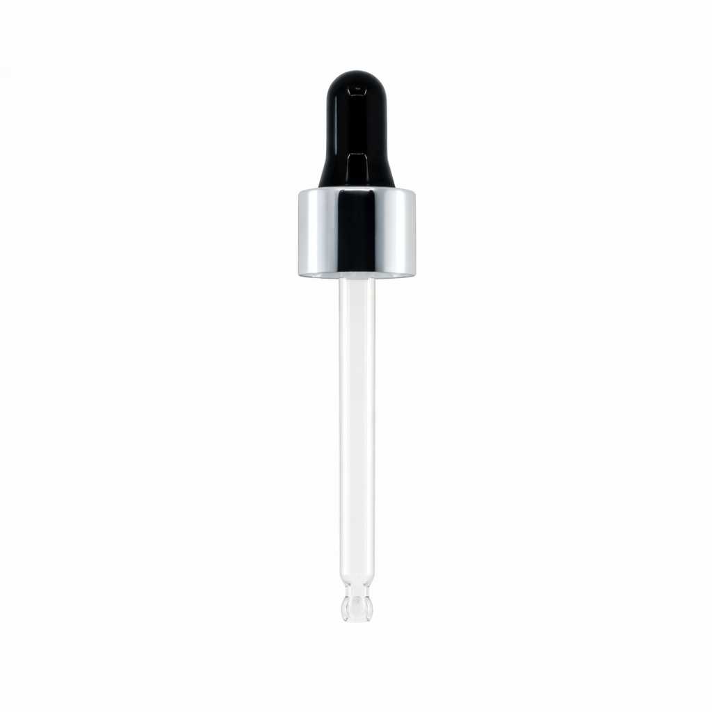 Gotero, negro plateado, 71 mm