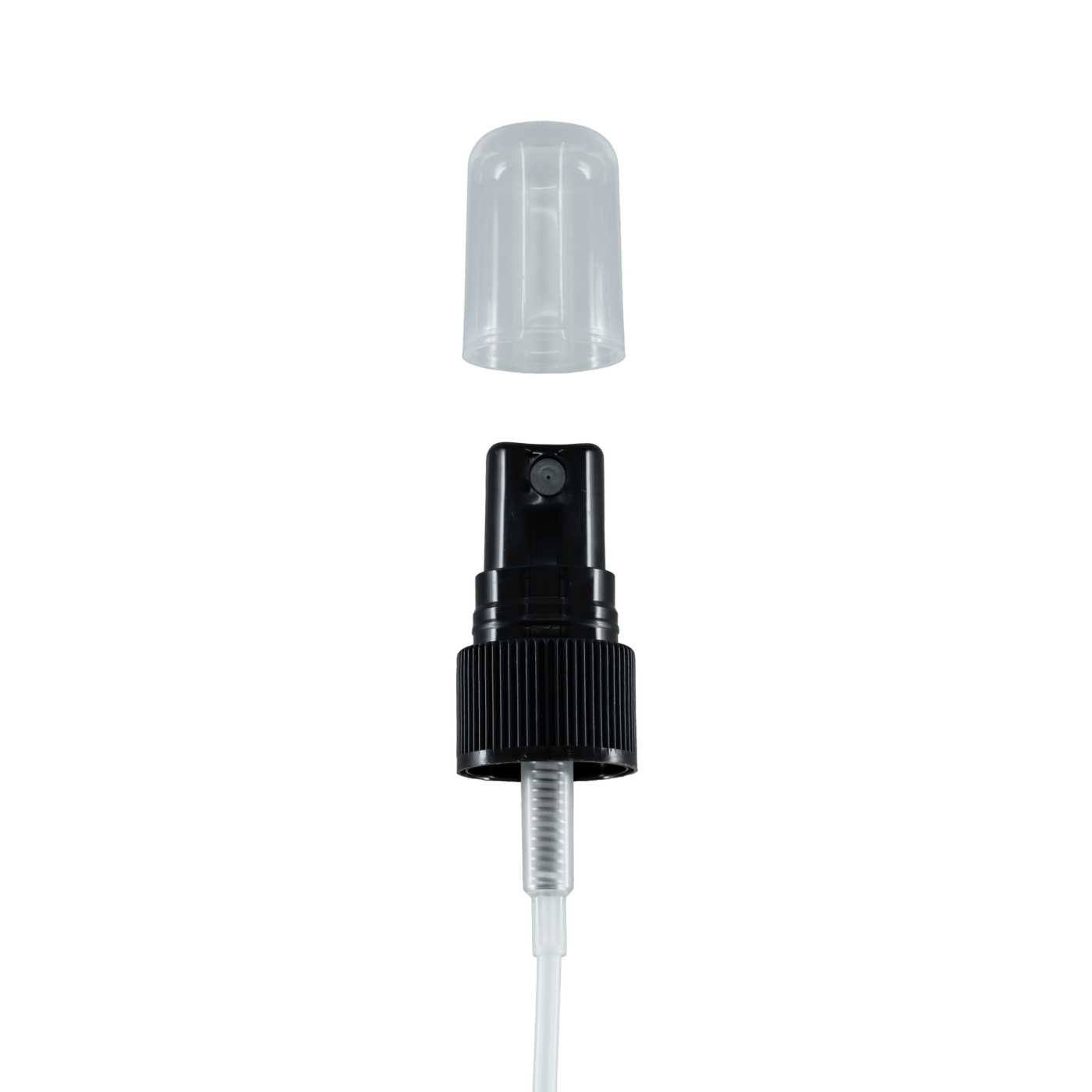 Fine Mist Sprayer, Black with Cap, 20/410