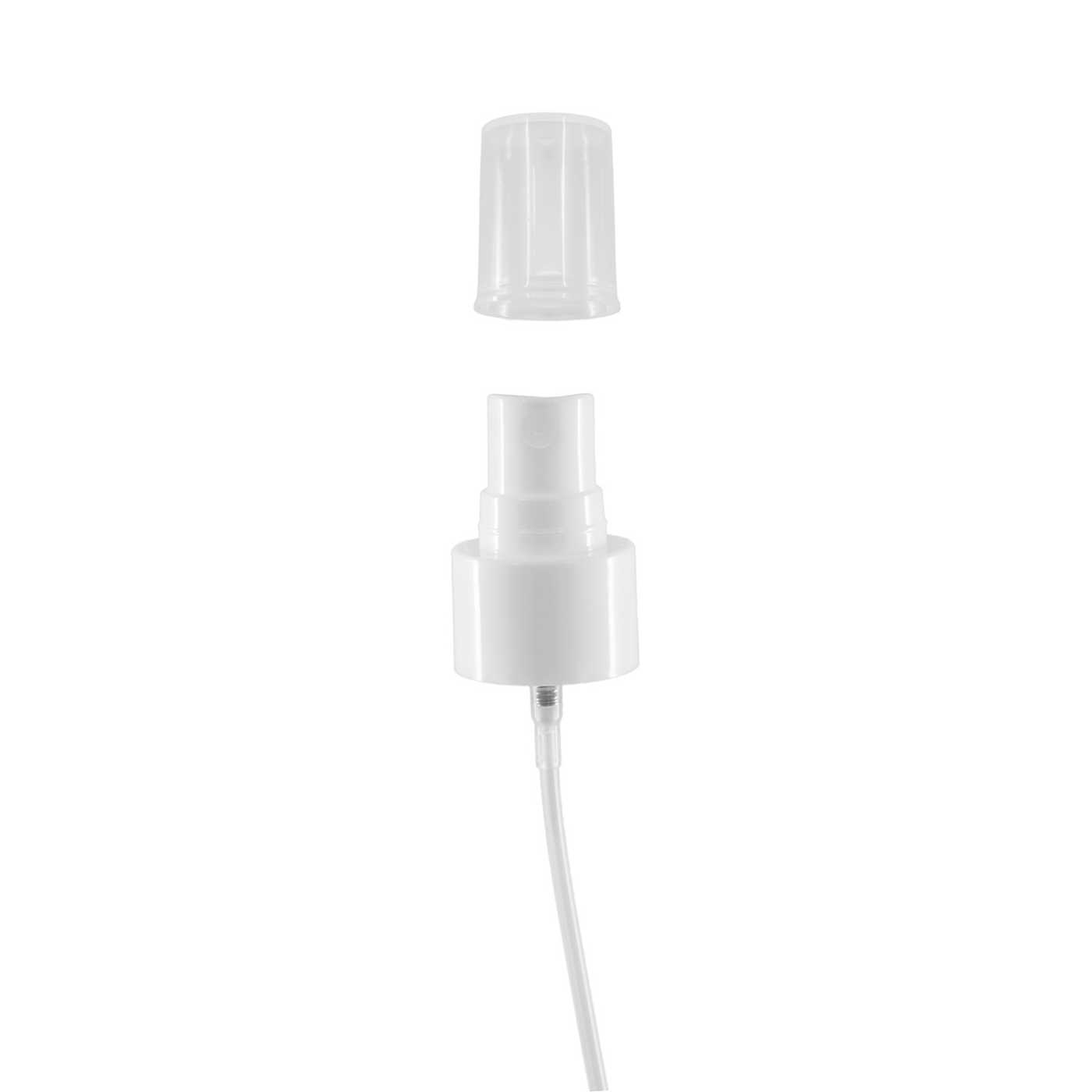 Atomizer plastikowy, 24/410, biały, gładki kołnierz