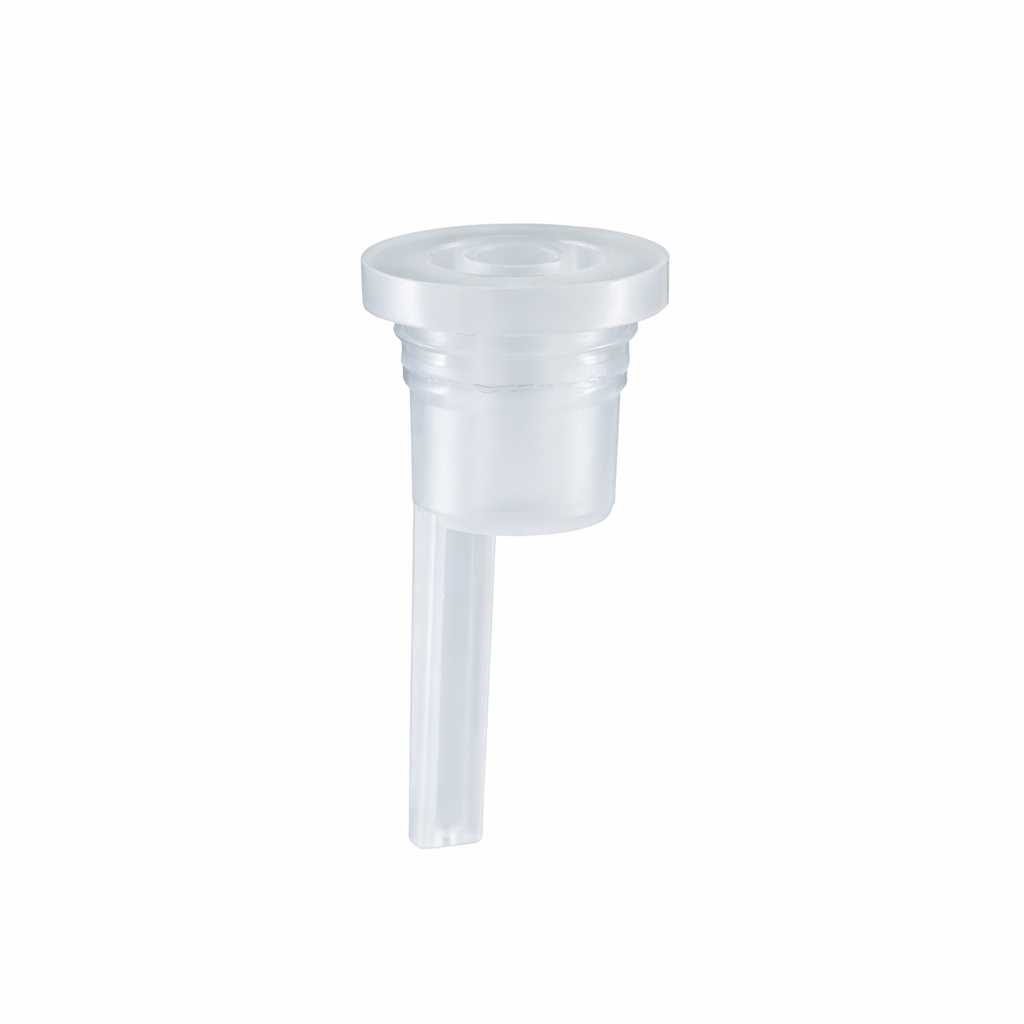 Insert compte-gouttes en plastique pour flacons en verre, 18 mm, long