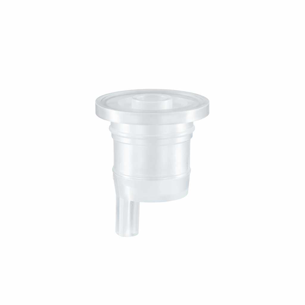 Insert compte-gouttes en plastique pour flacons en verre, 18 mm, court
