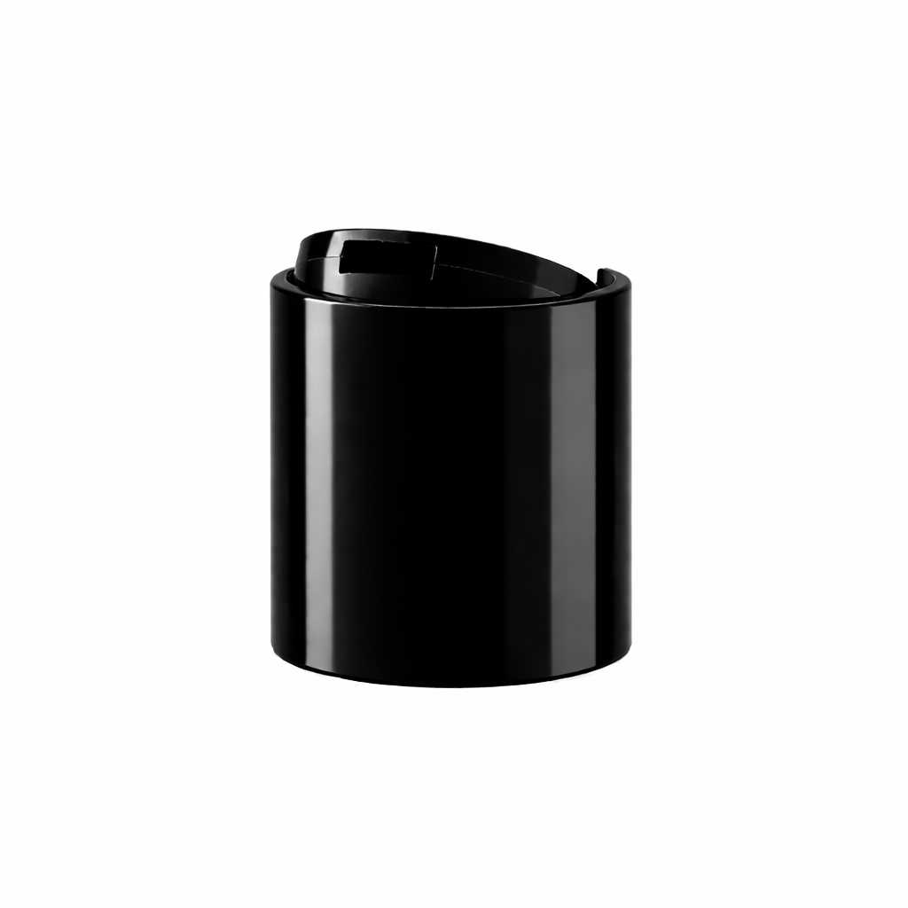 Fekete műanyag disc top kupak 24/410