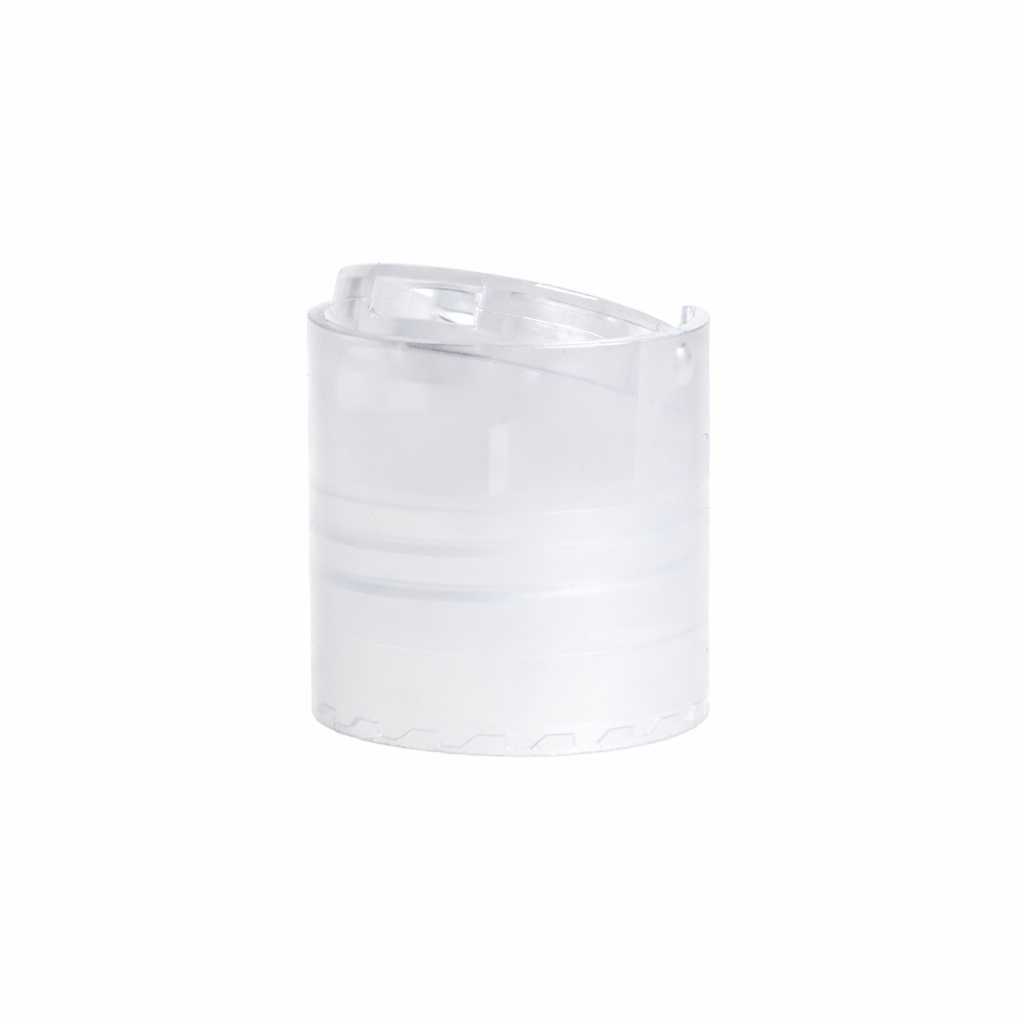 Átlátszó műanyag disc-top kupak 24/410