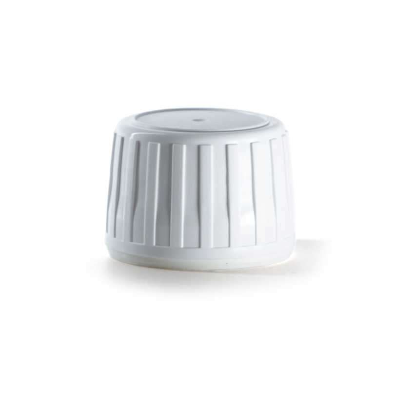 Tappo in plastica bianco, 28/410, alto