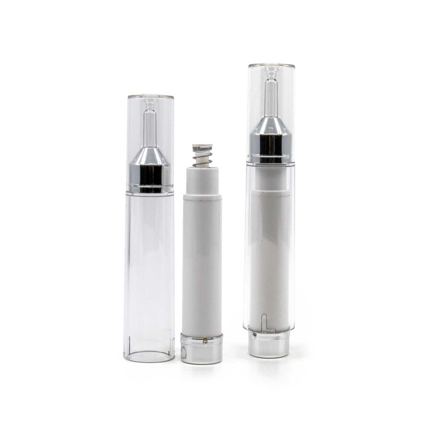 Airless fľaška na sérum, plastová biela 10 ml