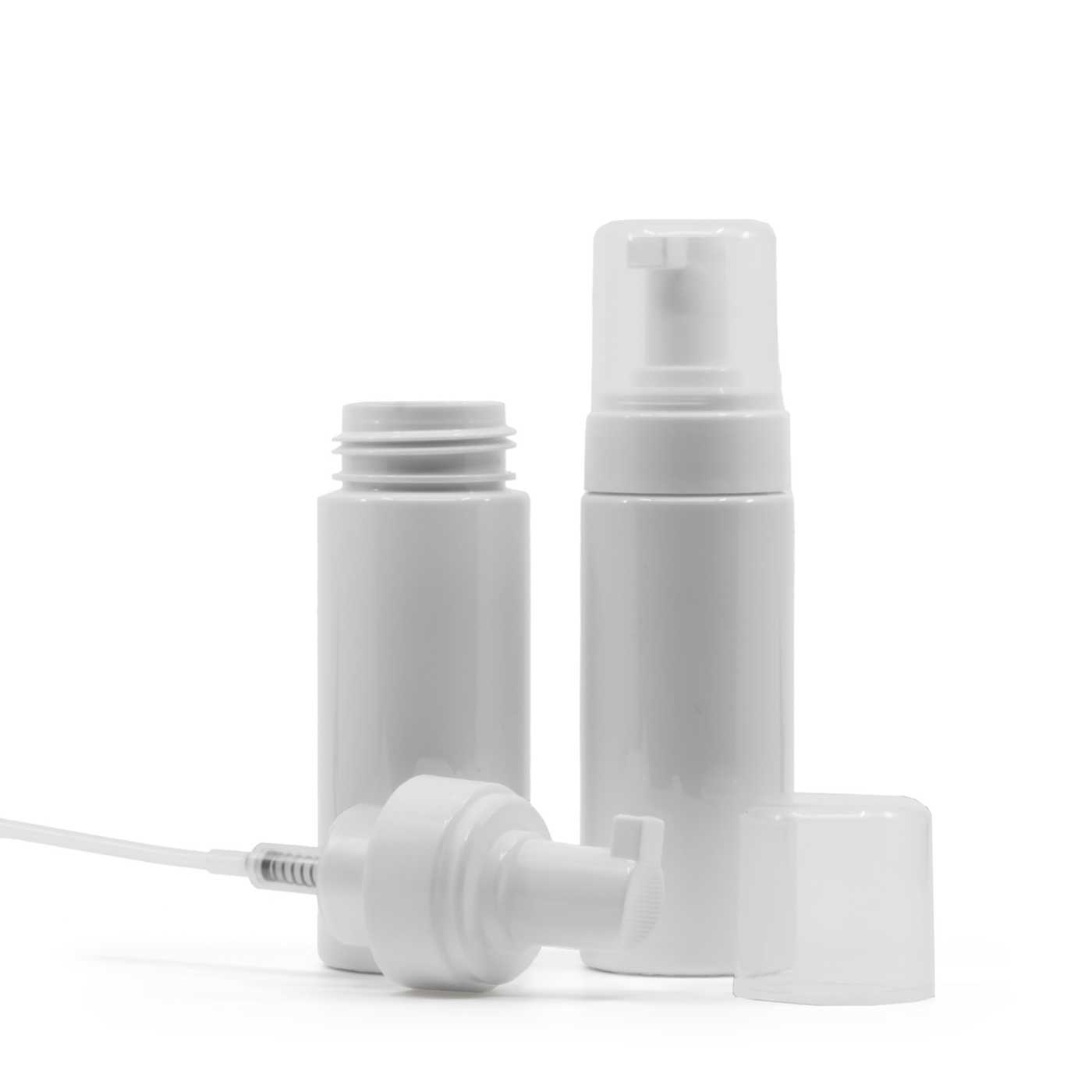 Butelka plastikowa ze spieniaczem, biała, 150 ml