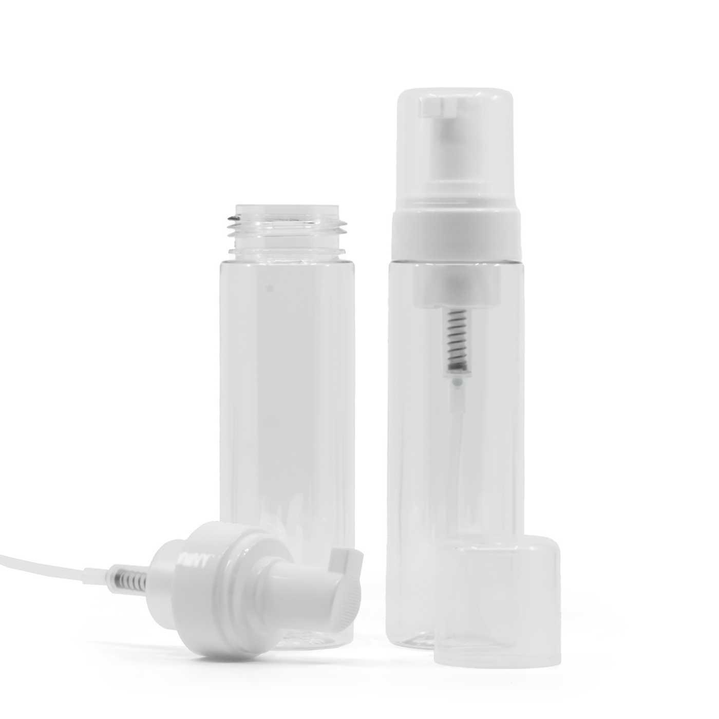 Plastová fľaška s napeňovačom priehľadná, 200 ml