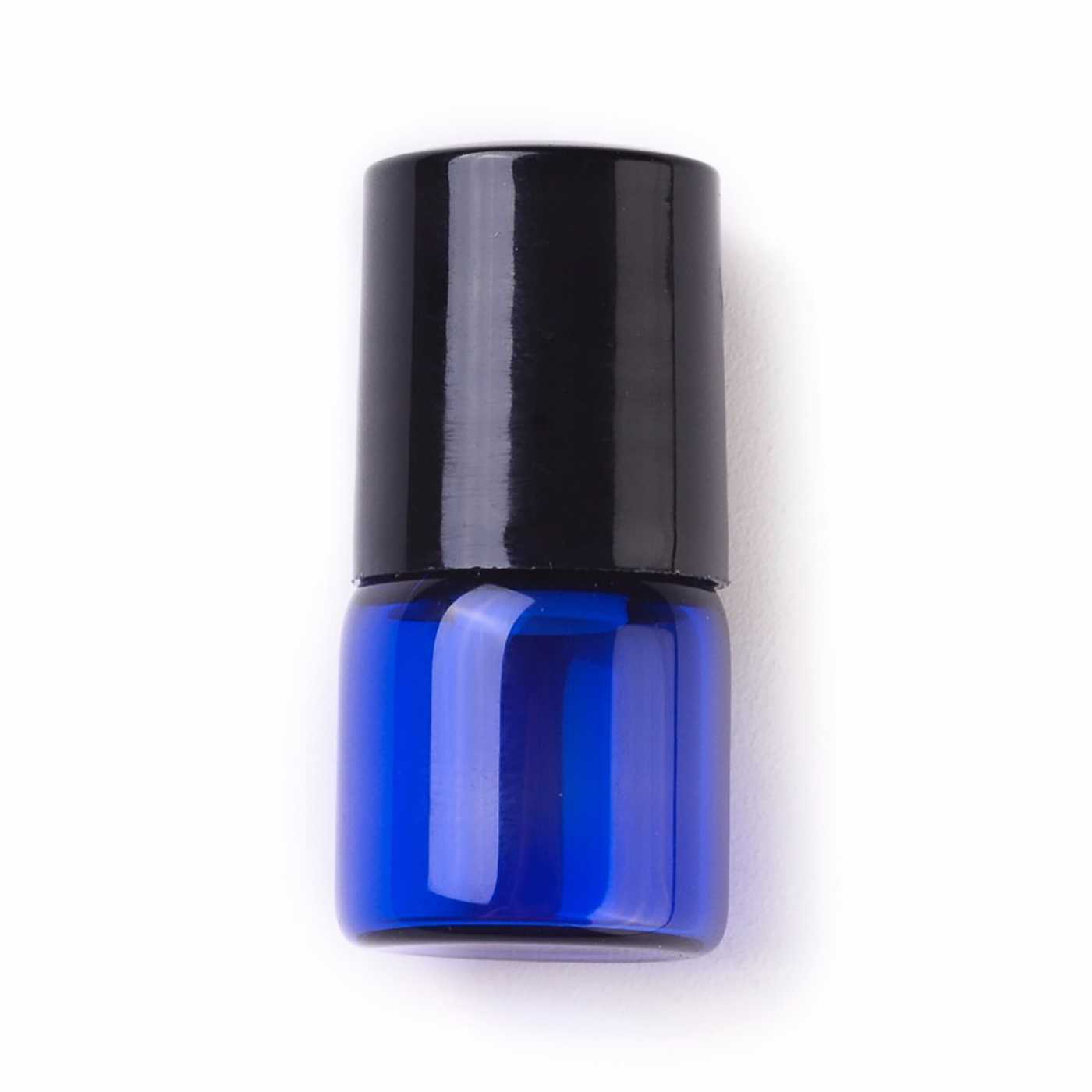 Sklenený roll-on 1 ml, modrý