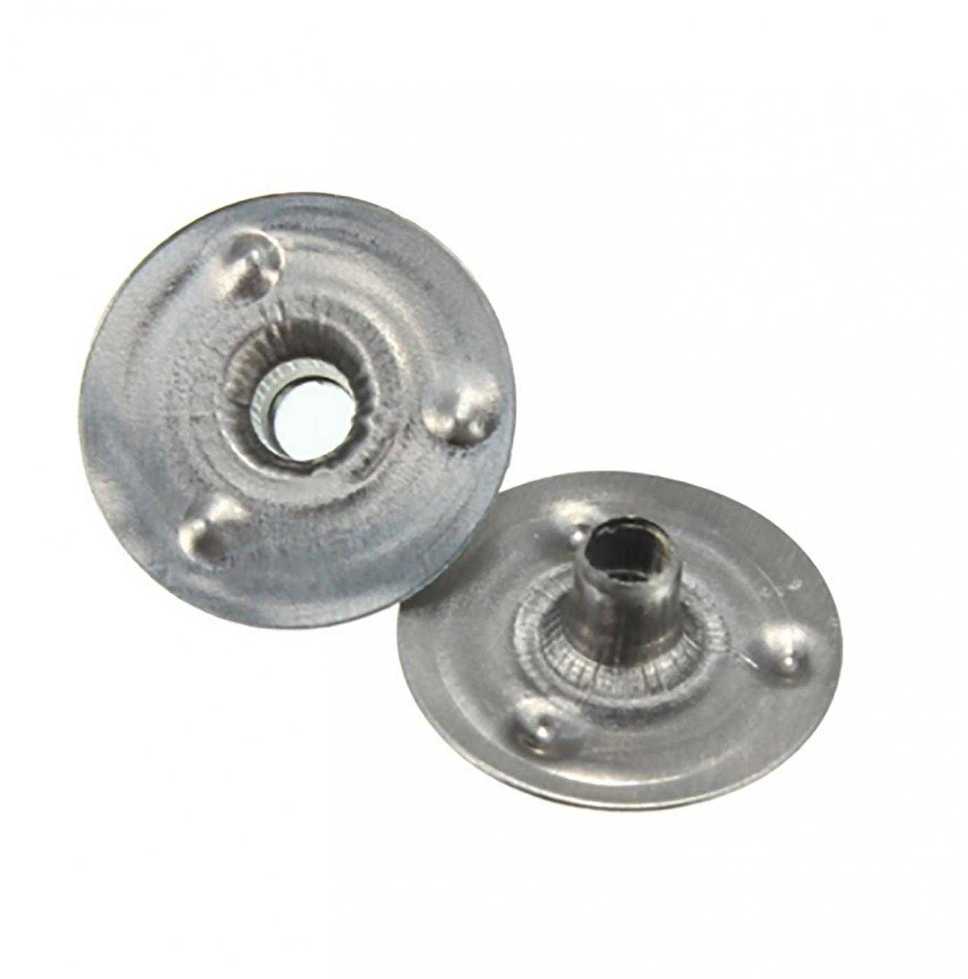 Plechový držiak na knôty, priemer 1,5 cm, 100 ks
